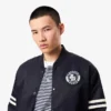Blouson aviateur imperméable pour homme avec écusson brodé