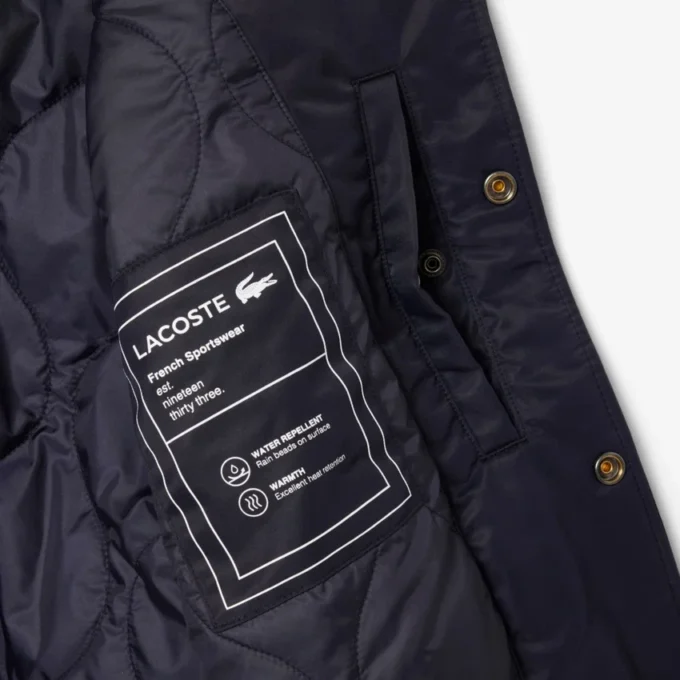 Blouson aviateur imperméable pour homme avec écusson brodé
