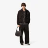 Blouson aviateur imperméable pour homme avec insigne
