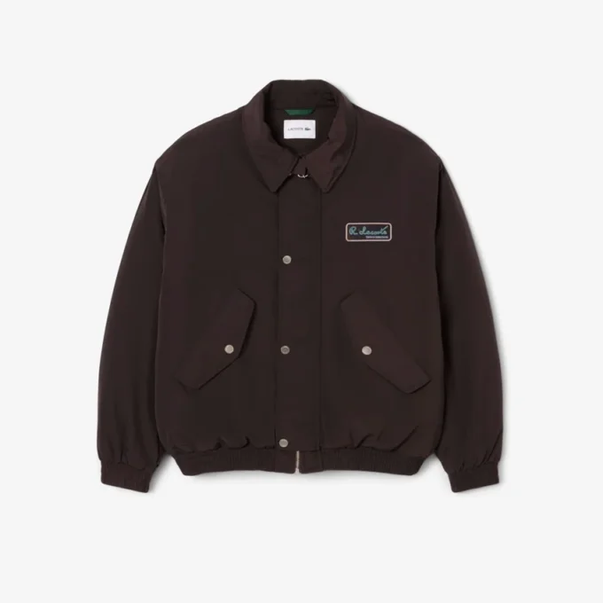 Blouson aviateur imperméable pour homme avec insigne