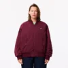 Blouson aviateur oversize à poignets côtelés pour femme