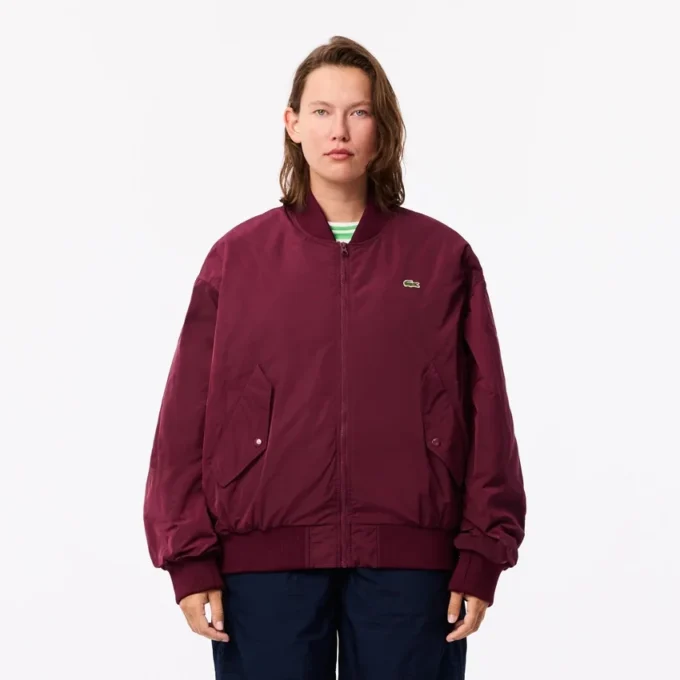 Blouson aviateur oversize à poignets côtelés pour femme