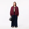 Blouson aviateur oversize à poignets côtelés pour femme