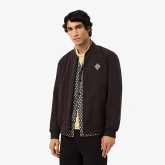 Blouson aviateur rétro avec écusson, déperlant