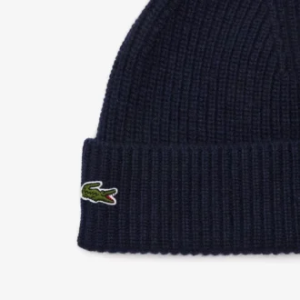Bonnet en cachemire côtelé pour femme