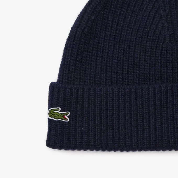 Bonnet en cachemire côtelé pour femme