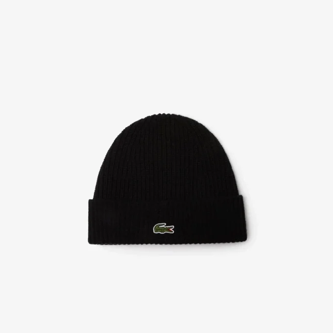 Bonnet unisexe en laine à côtes