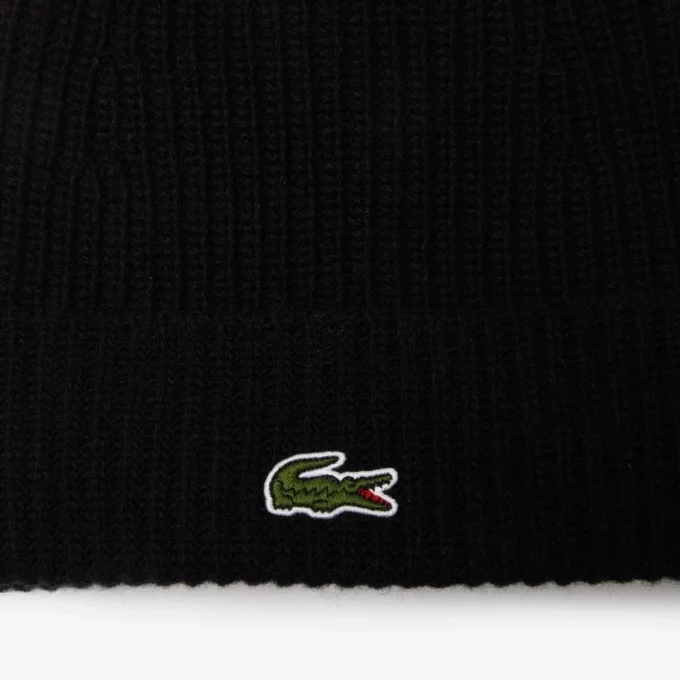 Bonnet unisexe en laine à côtes