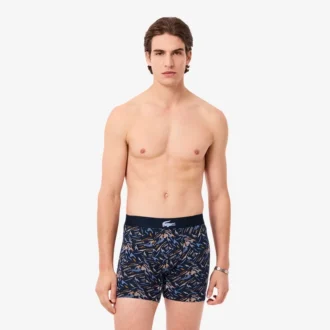 Boxers imprimés en coton stretch pour homme