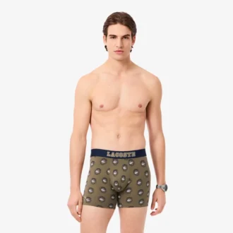 Boxers imprimés en coton stretch pour homme