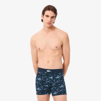 Boxers imprimés en coton stretch pour homme