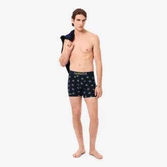 Boxers imprimés en coton stretch pour homme