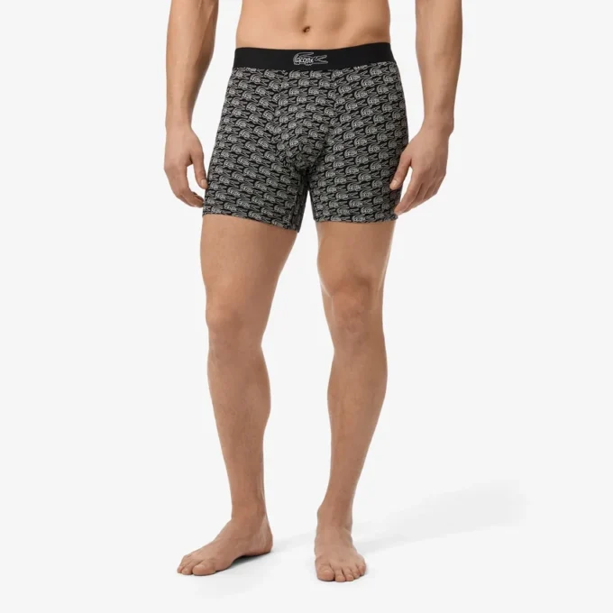 Boxers imprimés en coton stretch pour homme