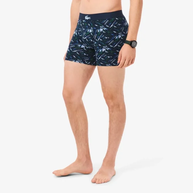 Boxers imprimés en coton stretch pour homme