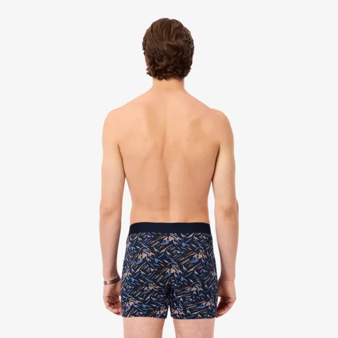 Boxers imprimés en coton stretch pour homme
