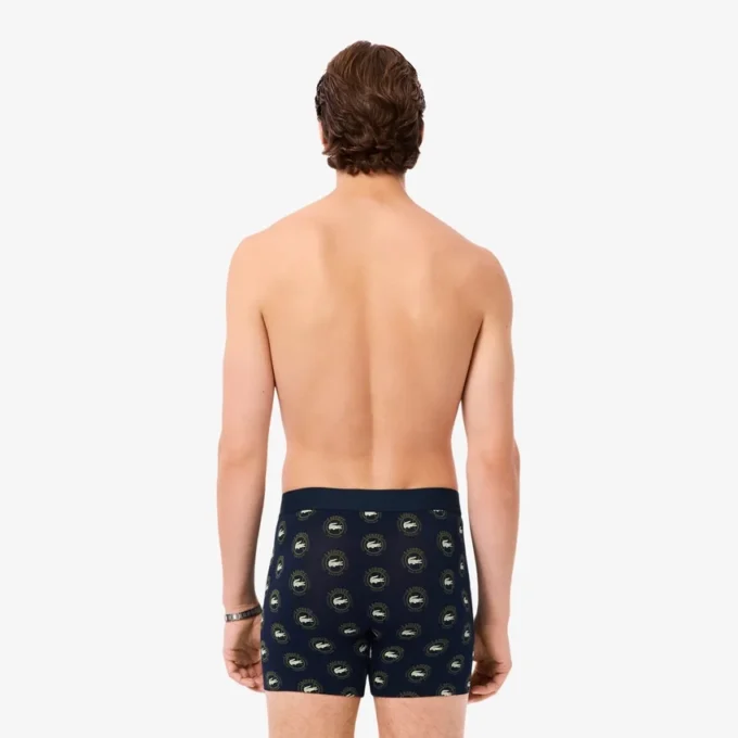Boxers imprimés en coton stretch pour homme