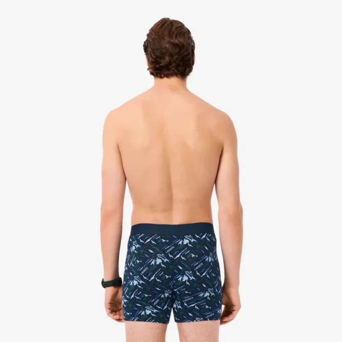 Boxers imprimés en coton stretch pour homme