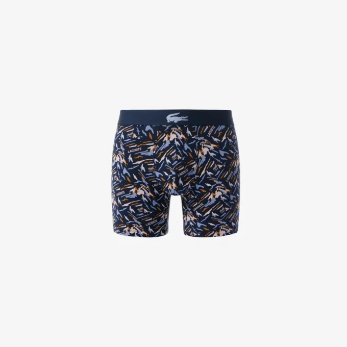 Boxers imprimés en coton stretch pour homme