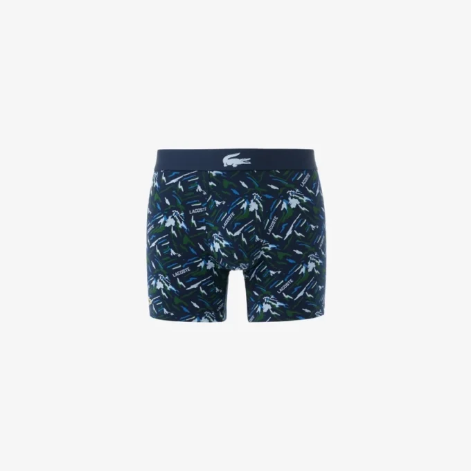 Boxers imprimés en coton stretch pour homme