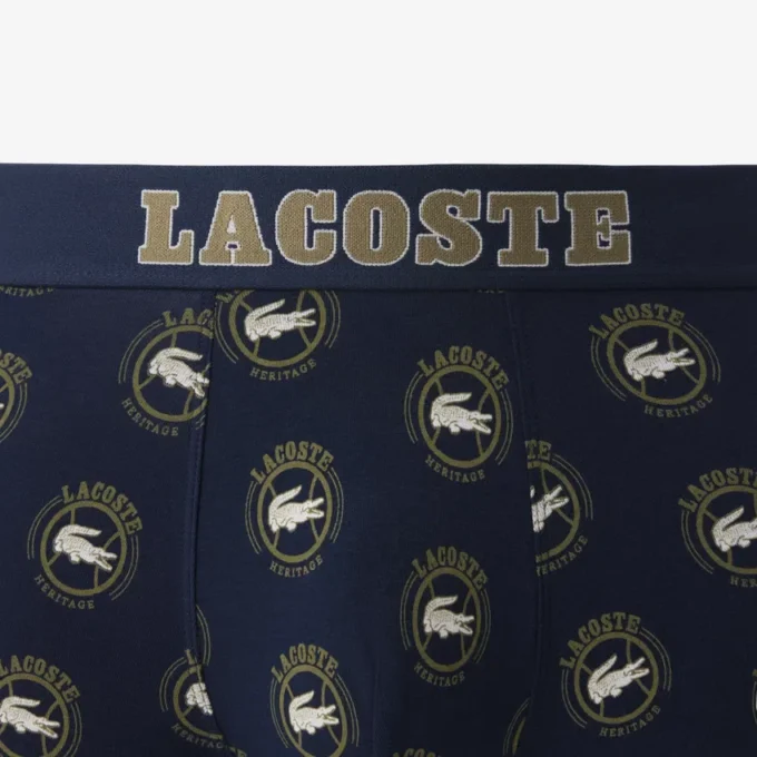 Boxers imprimés en coton stretch pour homme