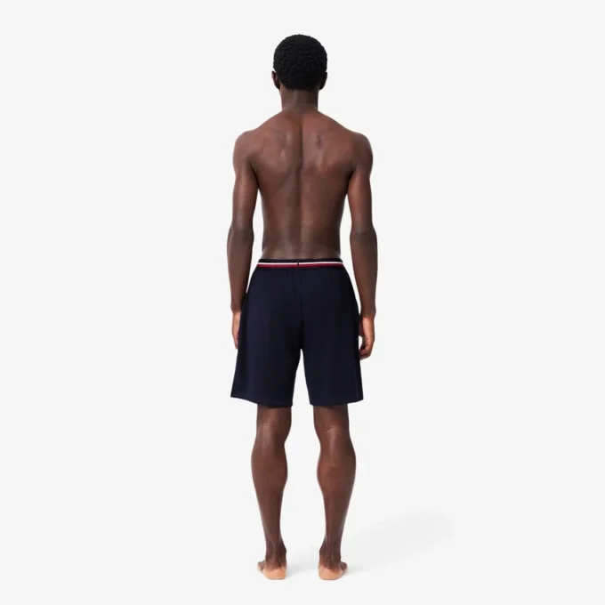 Boxers long à rayures à la taille pour homme