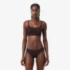 Bralette en maille avec motif crocodile