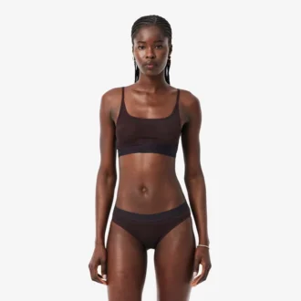 Bralette en maille avec motif crocodile