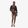 Bralette en maille avec motif crocodile