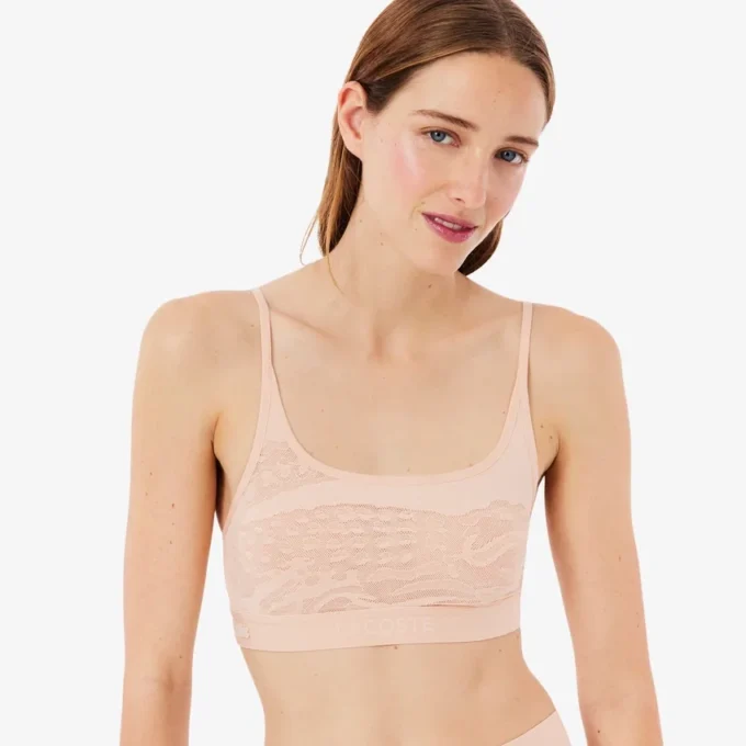 Bralette en maille avec motif crocodile