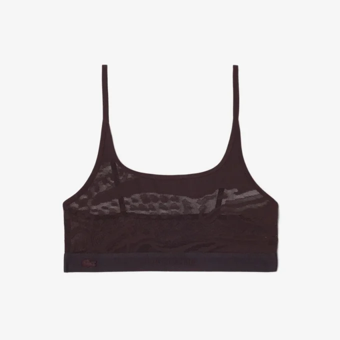 Bralette en maille avec motif crocodile