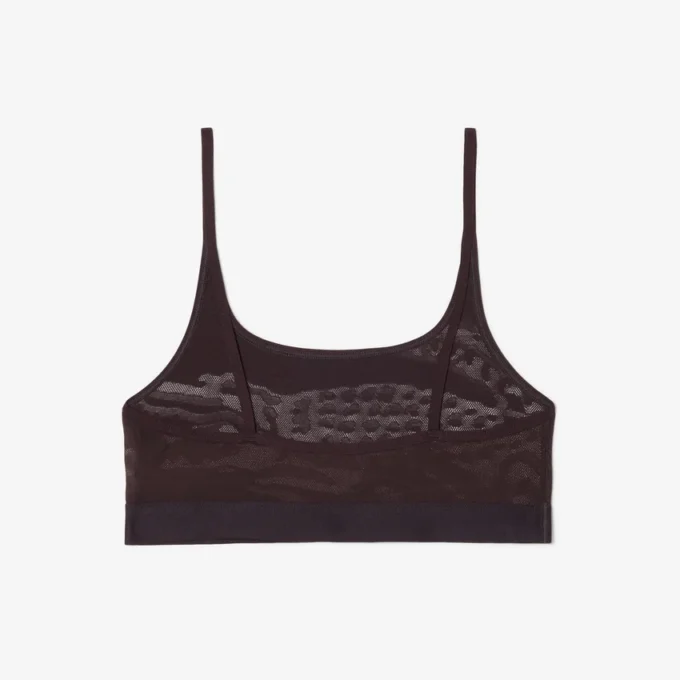 Bralette en maille avec motif crocodile