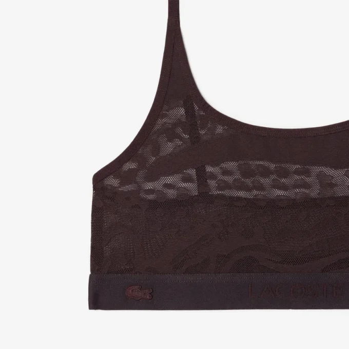 Bralette en maille avec motif crocodile