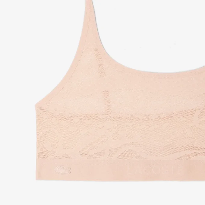 Bralette en maille avec motif crocodile