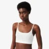 Bralette en pointelle avec logo