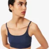 Bralette en pointelle avec logo