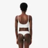 Bralette en pointelle avec logo