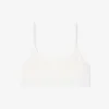 Bralette en pointelle avec logo