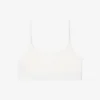Bralette en pointelle avec logo