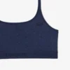 Bralette en pointelle avec logo