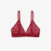 Bralette triangle en dentelle avec logo Bralette triangle en dentelle avec logo
