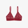 Bralette triangle en dentelle avec logo Bralette triangle en dentelle avec logo