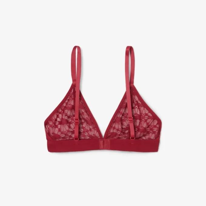 Bralette triangle en dentelle avec logo Bralette triangle en dentelle avec logo