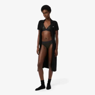 Bralette triangle en dentelle avec logo