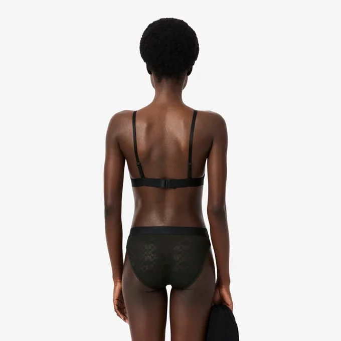 Bralette triangle en dentelle avec logo Bralette triangle en dentelle avec logo