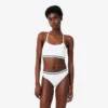 Brassière en coton côtelé