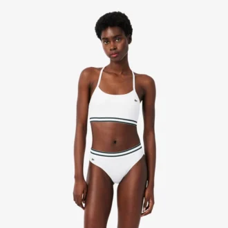 Brassière en coton côtelé