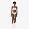 Brassière en coton côtelé