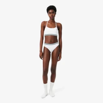 Brassière en coton côtelé