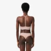 Brassière en coton côtelé