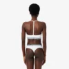 Brassière en coton côtelé
